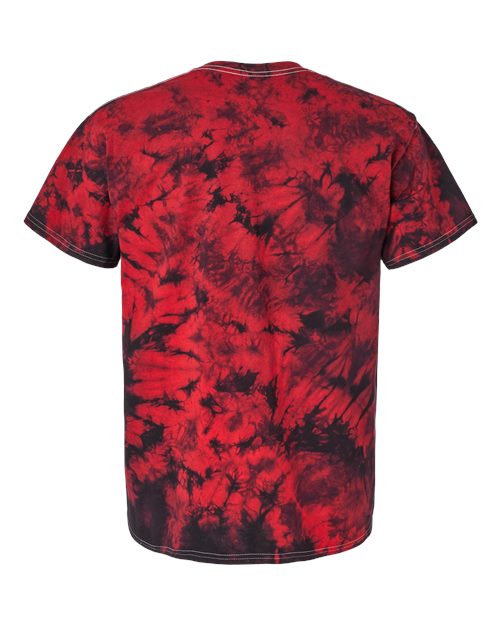 Dyenomite Crystal Tie-Dyed T-Shirt 200CR - Black/ Red Crystal