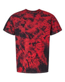 Dyenomite Crystal Tie-Dyed T-Shirt 200CR - Black/ Red Crystal