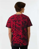 Dyenomite Crystal Tie-Dyed T-Shirt 200CR - Black/ Red Crystal