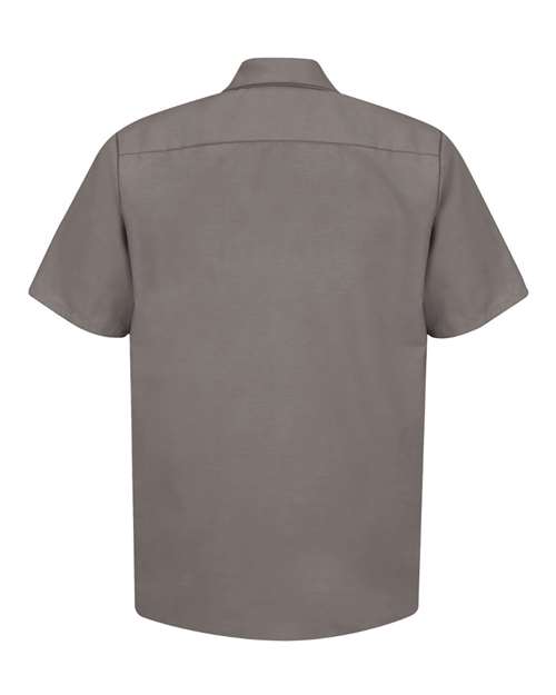 Red Kap Industrial Short Sleeve Work Shirt - Tall Sizes SP24T - Grey