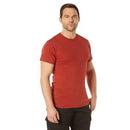Rothco Solid Color T-Shirt with Cotton / Polyester Blend. Item