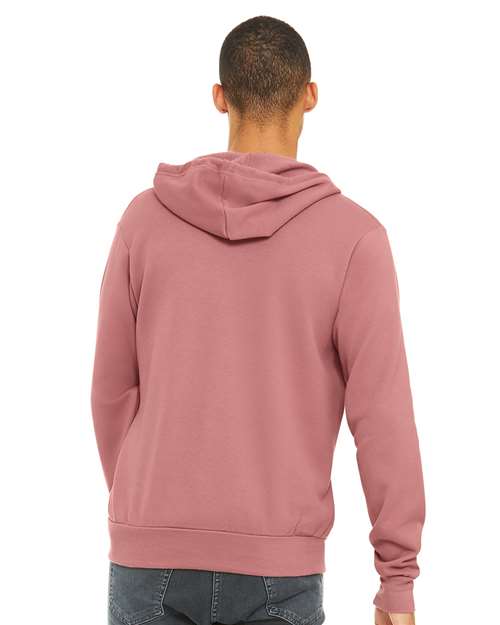 BELLA + CANVAS Sponge Fleece Full-Zip Hoodie 3739 - Mauve