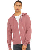 BELLA + CANVAS Sponge Fleece Full-Zip Hoodie 3739 - Mauve