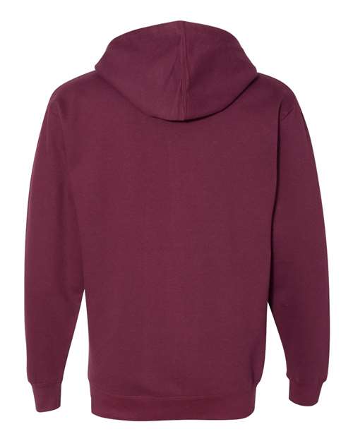 Independent Trading Co. Midweight Full-Zip Hooded Sweatshirt SS4500Z - Maroon