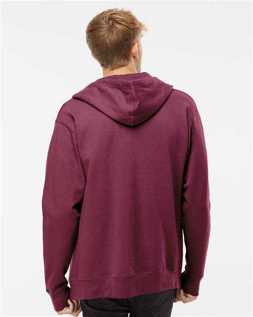 Independent Trading Co. Midweight Full-Zip Hooded Sweatshirt SS4500Z - Maroon