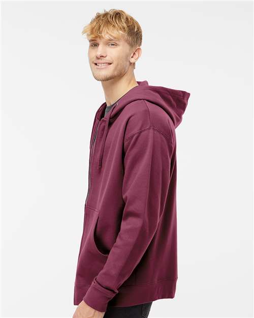 Independent Trading Co. Midweight Full-Zip Hooded Sweatshirt SS4500Z - Maroon