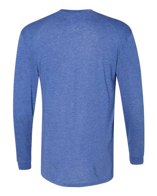 Badger Triblend Performance Long Sleeve T-Shirt 4944 - Royal Heather