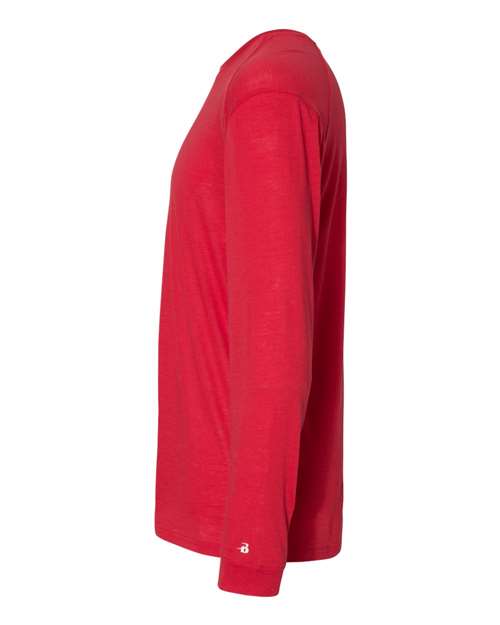 Badger Triblend Performance Long Sleeve T-Shirt 4944 - Red