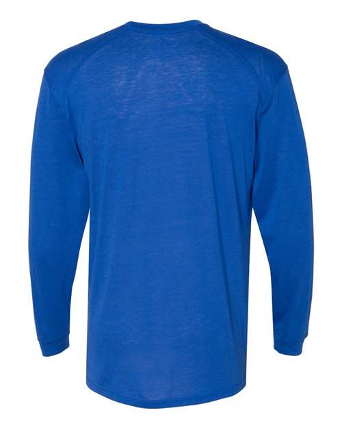 Badger Triblend Performance Long Sleeve T-Shirt 4944 - Royal