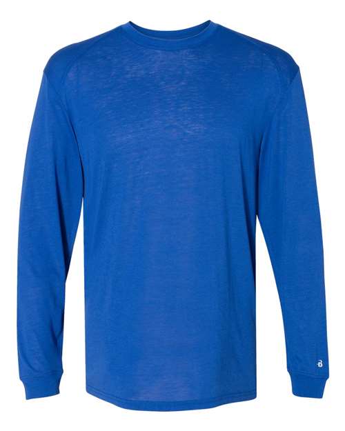 Badger Triblend Performance Long Sleeve T-Shirt 4944 - Royal