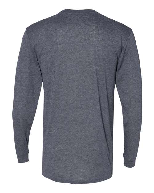 Badger Triblend Performance Long Sleeve T-Shirt 4944 - Navy Heather
