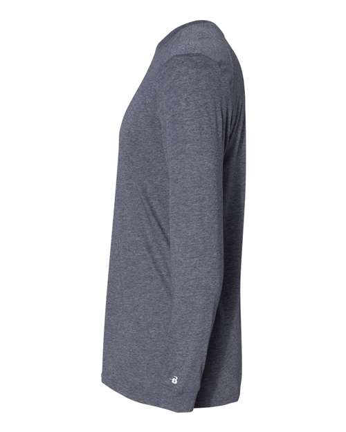 Badger Triblend Performance Long Sleeve T-Shirt 4944 - Navy Heather
