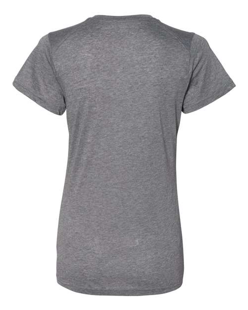 Badger Women’s Triblend Performance V-Neck Short Sleeve T-Shirt 4962 - Graphite Heather