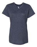 Badger Women’s Triblend Performance V-Neck Short Sleeve T-Shirt 4962 - Navy Heather