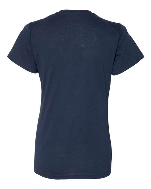 Badger Women’s Triblend Performance V-Neck Short Sleeve T-Shirt 4962 - Navy