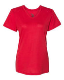Badger Women’s Triblend Performance V-Neck Short Sleeve T-Shirt 4962 - Red