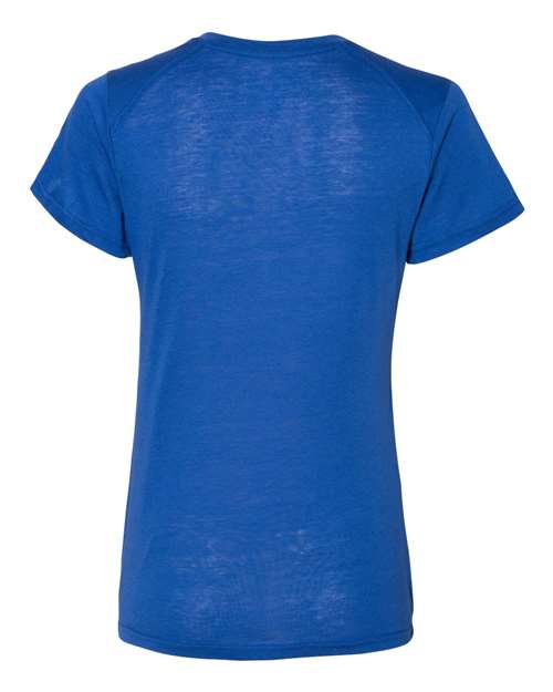 Badger Women’s Triblend Performance V-Neck Short Sleeve T-Shirt 4962 - Royal