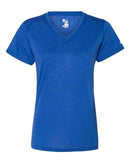 Badger Women’s Triblend Performance V-Neck Short Sleeve T-Shirt 4962 - Royal