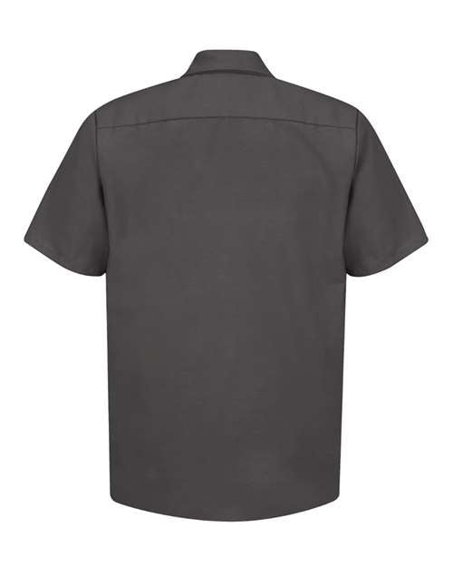 Red Kap Industrial Short Sleeve Work Shirt - Tall Sizes SP24T - Charcoal