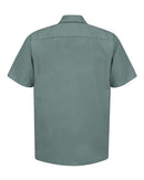 Red Kap Industrial Short Sleeve Work Shirt - Tall Sizes SP24T - Light Green