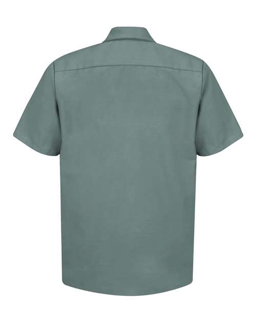 Red Kap Industrial Short Sleeve Work Shirt - Tall Sizes SP24T - Light Green