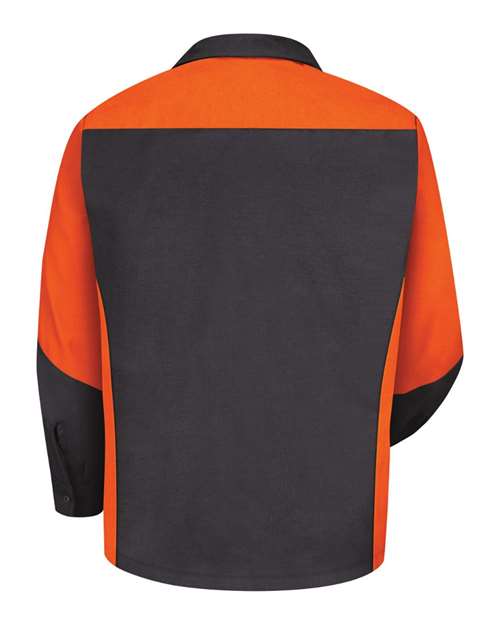 Red Kap Long Sleeve Automotive Crew Shirt SY10