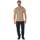 Rothco Solid Color T-Shirt with Cotton / Polyester Blend. Item