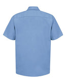 Red Kap Industrial Short Sleeve Work Shirt - Tall Sizes SP24T - Light Blue