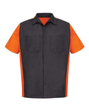 Red Kap Short Sleeve Automotive Crew Shirt - Tall Sizes SY20T