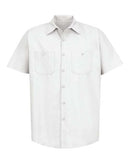 Red Kap Industrial Short Sleeve Work Shirt - Tall Sizes SP24T - White