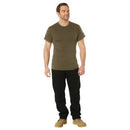 Rothco Solid Color T-Shirt with Cotton / Polyester Blend. Item