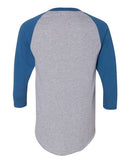 Augusta Sportswear Three-Quarter Raglan Sleeve Baseball Jersey 4420 - Athletic Heather/ Royal