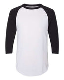 Augusta Sportswear Three-Quarter Raglan Sleeve Baseball Jersey 4420 - White/ Black