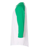 Augusta Sportswear Three-Quarter Raglan Sleeve Baseball Jersey 4420 - White/ Kelly