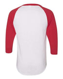 Augusta Sportswear Three-Quarter Raglan Sleeve Baseball Jersey 4420 - White/ Red