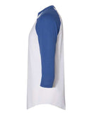 Augusta Sportswear Three-Quarter Raglan Sleeve Baseball Jersey 4420 - White/ Royal