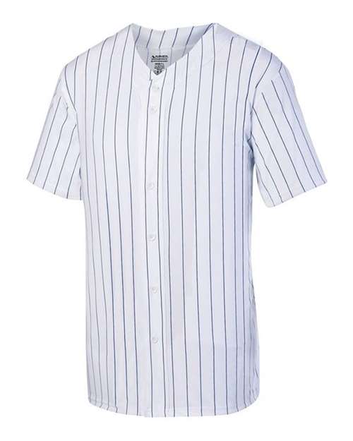 Augusta Sportswear Pinstripe Full Button Baseball Jersey 1685