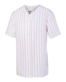 Augusta Sportswear Pinstripe Full Button Baseball Jersey 1685