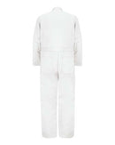 Red Kap Button-Front Cotton Coverall - Tall Sizes CC16T