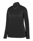 Augusta Sportswear Women's Wicking Fleece Quarter-Zip Pullover 5509 - Black