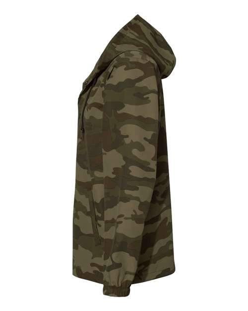 Independent Trading Co. Water-Resistant Hooded Windbreaker EXP95NB