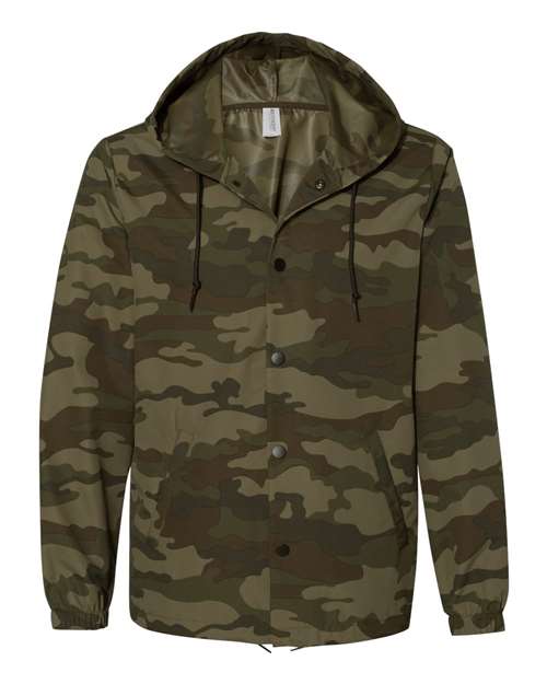 Independent Trading Co. Water-Resistant Hooded Windbreaker EXP95NB