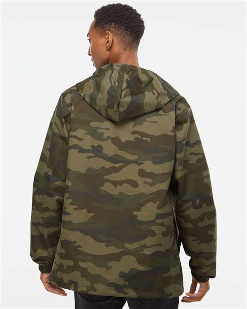 Independent Trading Co. Water-Resistant Hooded Windbreaker EXP95NB