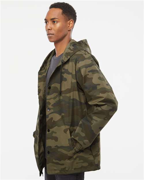 Independent Trading Co. Water-Resistant Hooded Windbreaker EXP95NB