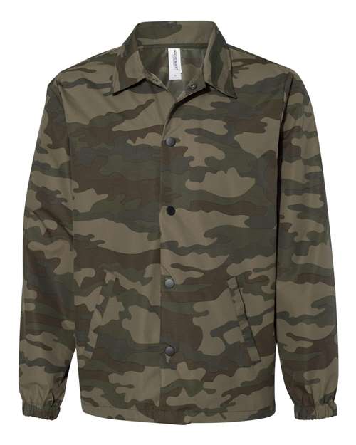Independent Trading Co. Water-Resistant Windbreaker Coach’s Jacket EXP99CNB