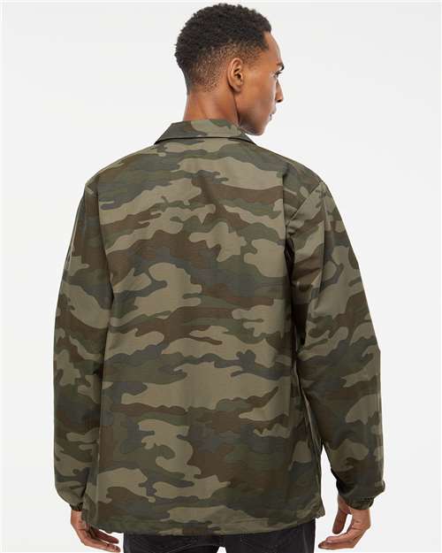 Independent Trading Co. Water-Resistant Windbreaker Coach’s Jacket EXP99CNB