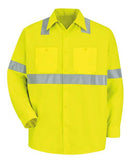 Red Kap High Visibility Work Shirt Tall Sizes SS14HVT