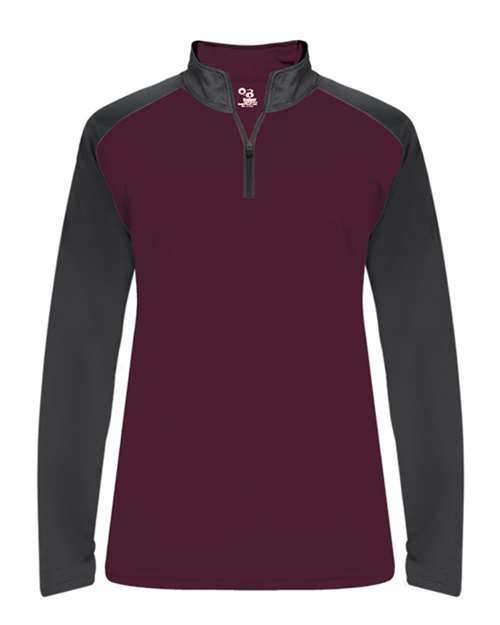 Badger Ultimate SoftLock™ Women's Sport Quarter-Zip Pullover 4008