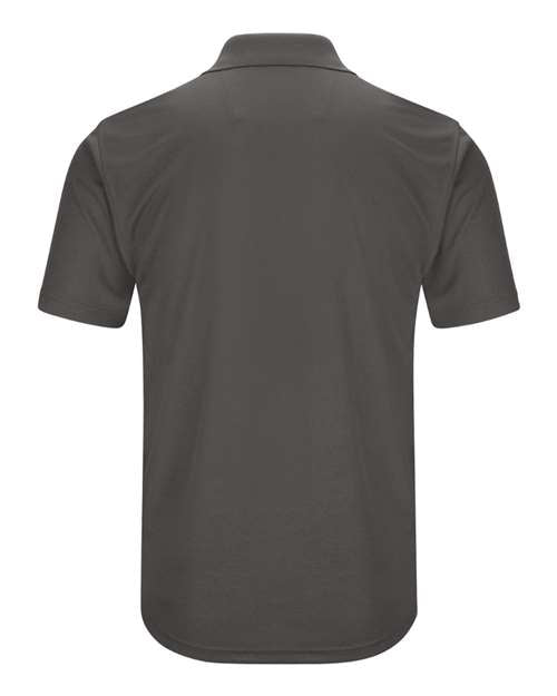 Red Kap Short Sleeve Performance Knit Pocketless Core Polo SK96 - Charcoal