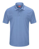 Red Kap Short Sleeve Performance Knit Pocketless Core Polo SK96 - Medium Blue